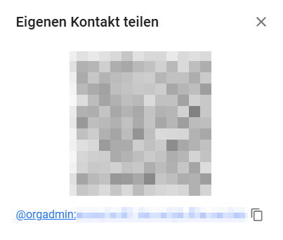 Eigenen Kontakt teilen